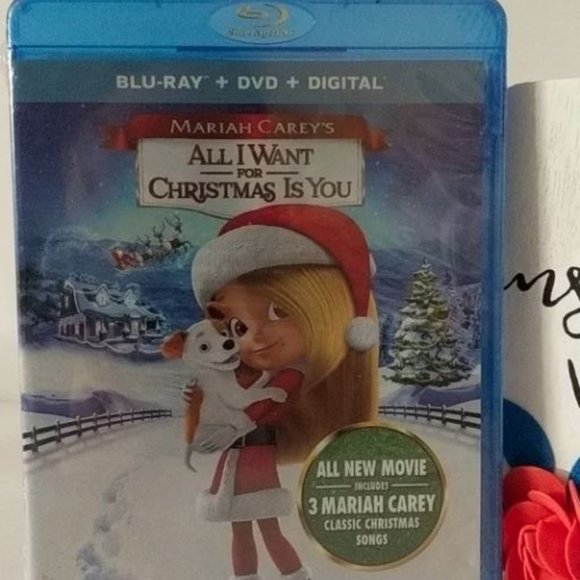 🍀 Blu-Ray + DVD + Digital Mariah Carey's Christmas Movie NEW 🍀 - Picture 2 of 5